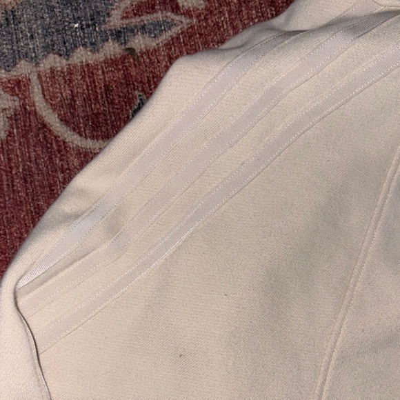 Adidas Men's Cream Hoodie with Black Accents - Picture 7 of 9